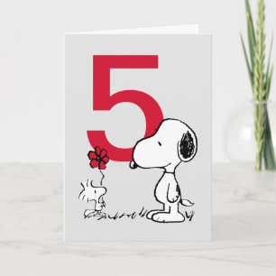 Carte PEANUTS Snoopy Joyeux anniversaire