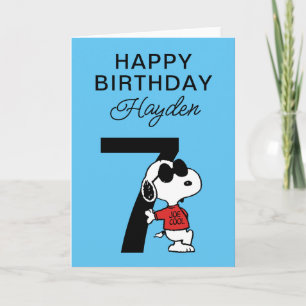 Carte PEANUTS Snoopy Joyeux anniversaire
