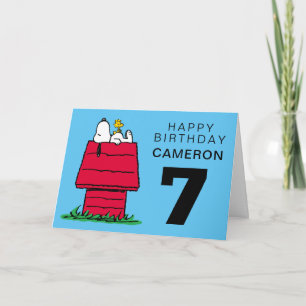 Carte PEANUTS Snoopy Joyeux anniversaire