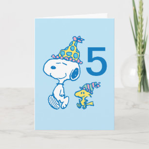 Carte PEANUTS Snoopy Joyeux anniversaire