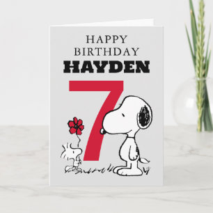 Carte PEANUTS Snoopy Joyeux anniversaire
