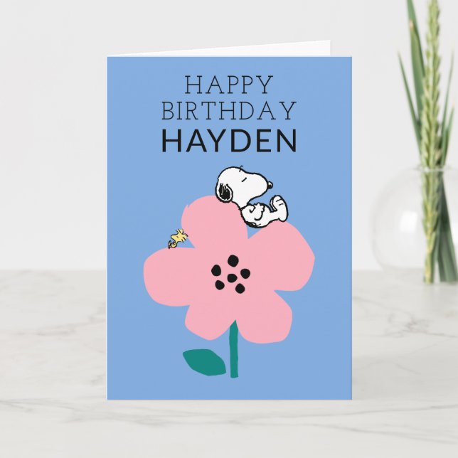 Carte PEANUTS | Snoopy Joyeux Anniversaire (Devant)