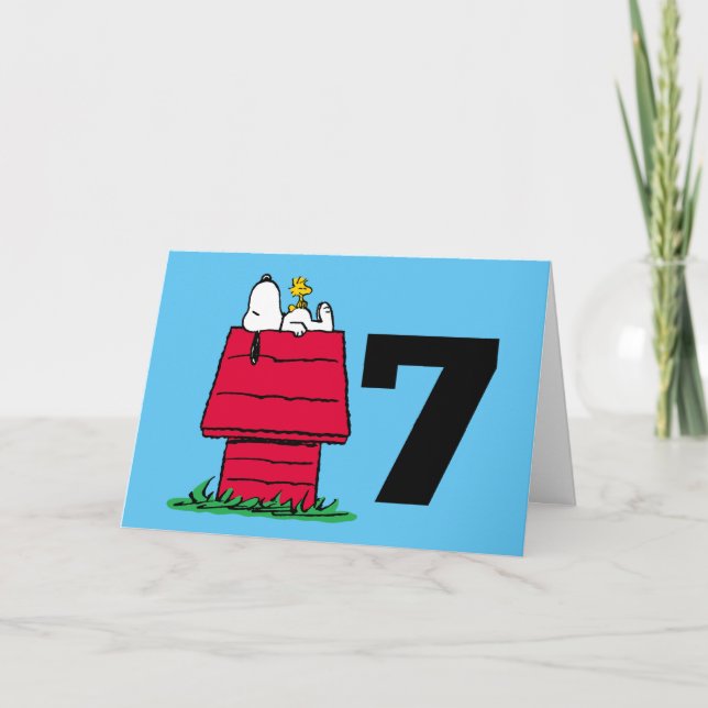 Carte PEANUTS | Snoopy Joyeux Anniversaire (Devant)