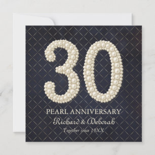 Carte Pearl 30e anniversaire du Mariage Salutation