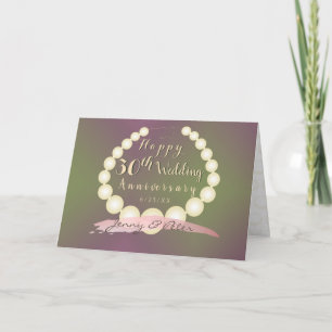 Carte Pearls du 30e Mariage