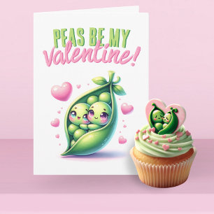 Carte Peas Be My Valentine Funny Love