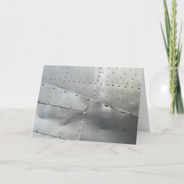 Carte Peau d'aéronef en aluminium (Devant)