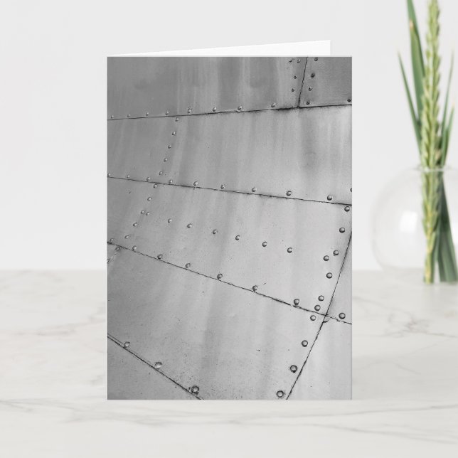 Carte Peau de l'aéronef en aluminium patiné (Devant)