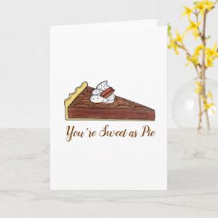 Carte Pecan Pie Tarte Southern Food Dessert Sweet as Pie