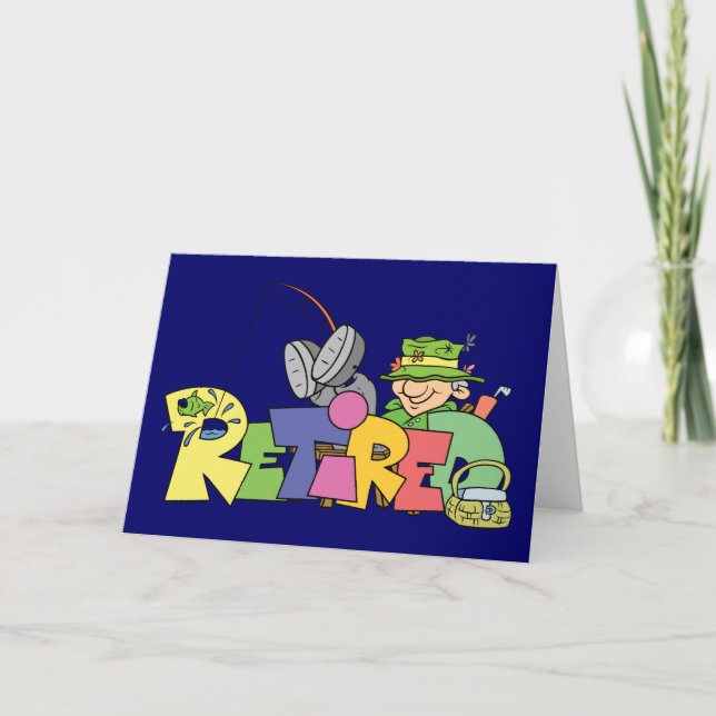 Carte Pêche À La Retraite (Devant)
