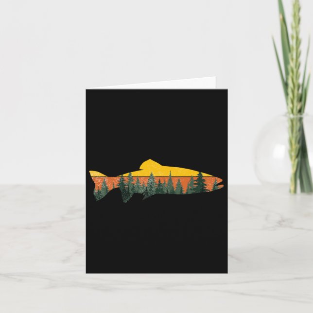 Carte Pêche à la truite Forêt extérieure Nature Faune F (Devant)