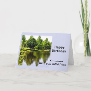 Carte Pêche à thème Anniversaire