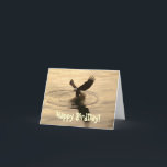 Carte Pêche Aigle chauve à Dusk Funny Birthday Card<br><div class="desc">Pour les amateurs d'aigle partout,  une carte d'anniversaire amusante pour vous ! Modifier le libellé à l'extérieur et à l'intérieur,  pour une occasion différente comme la Fête des pères ou comme une carte de félicitations,  etc. Photo de Skye Ryan-Evans ©.</div>