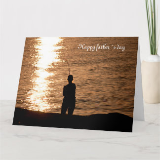 Carte Pêche au coucher du soleil