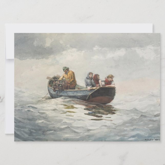 Carte Pêche au crabe (par Winslow Homer) (Devant)
