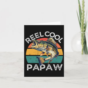 Carte Pêche bobine Cool Papaw Fête des pères Drôle B Pap