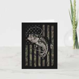 Carte Pêche Camion américain Drapeau B poisson