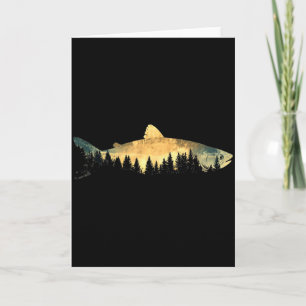 Carte Pêche Extérieur Forêt Nature Hommes Femmes Faune F