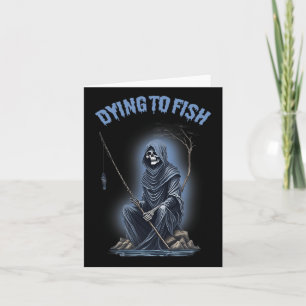 Carte Pêche Mourir À Poisson L'Horreur De L'Halloween