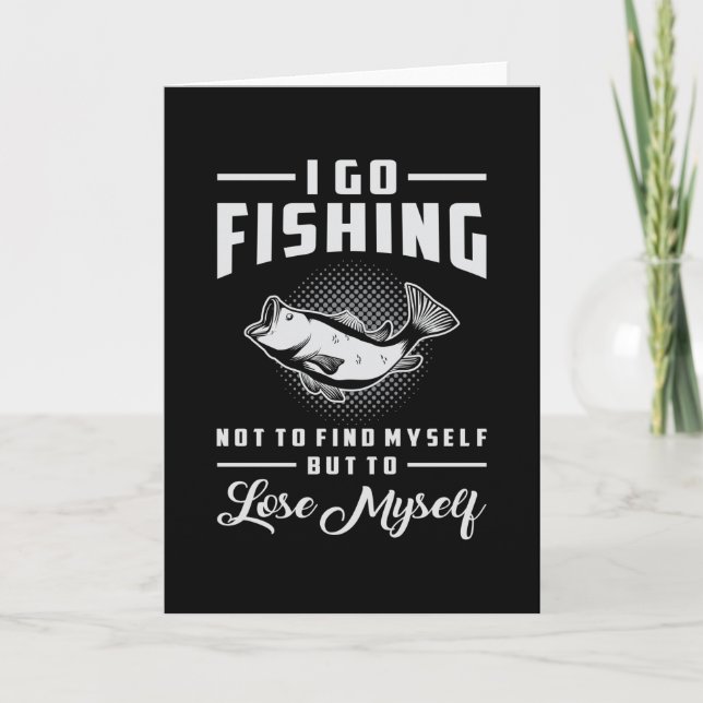 Carte Pêche Poisson Amour Pêche Rod Pêcheur Drôle Cadeau (Devant)