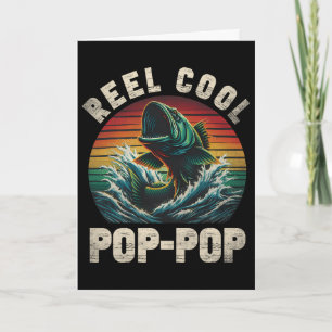 Carte Pêche Pop Pop super cool Pop Pop pour la fête des
