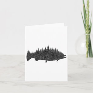 Carte Pêche saumon - King Saumon Fisherman Cadeau
