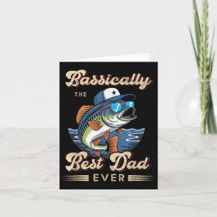 Carte Pêcheur Drôle Meilleur Papa Jamais B Pêche Fête De