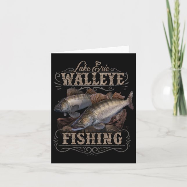 Carte Pêcheur du lac Érié Walleye (Devant)