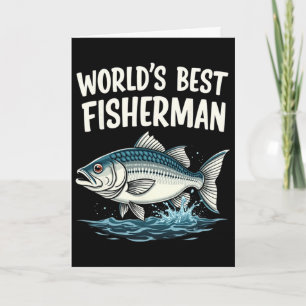 Carte Pêcheur passionné, meilleur pêcheur au monde