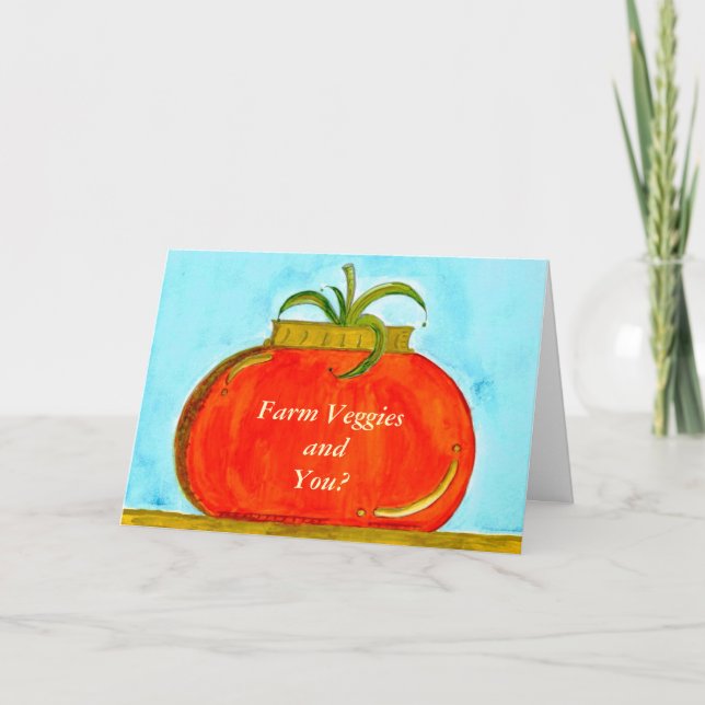 Carte PedagogyGreetings : Tomate pure (personnalisable) (Devant)