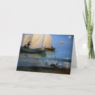 Carte Peder Severin Kroyer - Bateaux de pêche