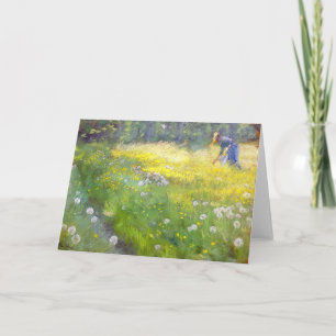 Carte Peder Severin Kroyer - Marie Kroyer dans le jardin