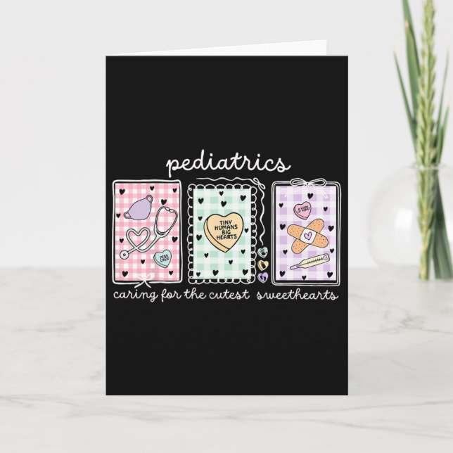 Carte Pédiatrie Soignant Les Plus Mignons Amours Valen (Devant)