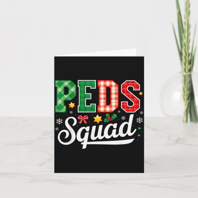 Carte Peds Squad Pediatric Nursing Funny Pediatric Nurse (Devant)
