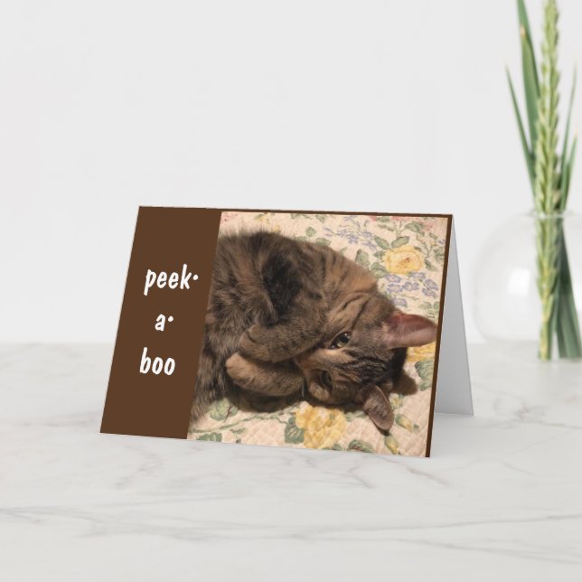 CARTE PEEK-A-BOO & *FÉLICITATIONS* POUR VOUS ! (Devant)