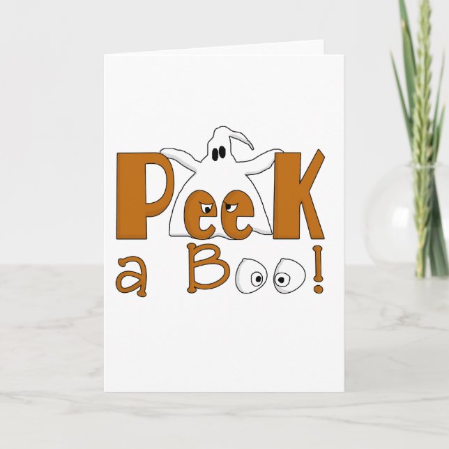Carte Peek A Boo Halloween T-shirts et cadeaux (Devant)