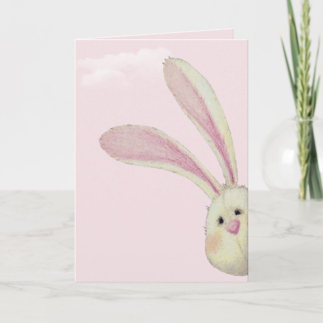 Carte Peeking Easter Bunny (Devant)