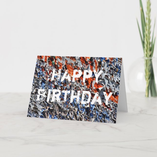 Carte Peeled birthday card (Devant)