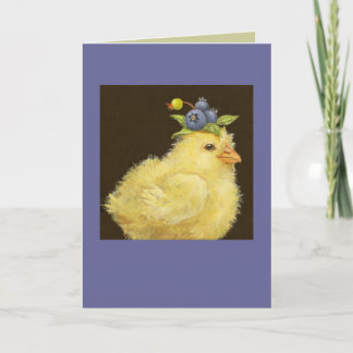 carte peep avec bleuets
