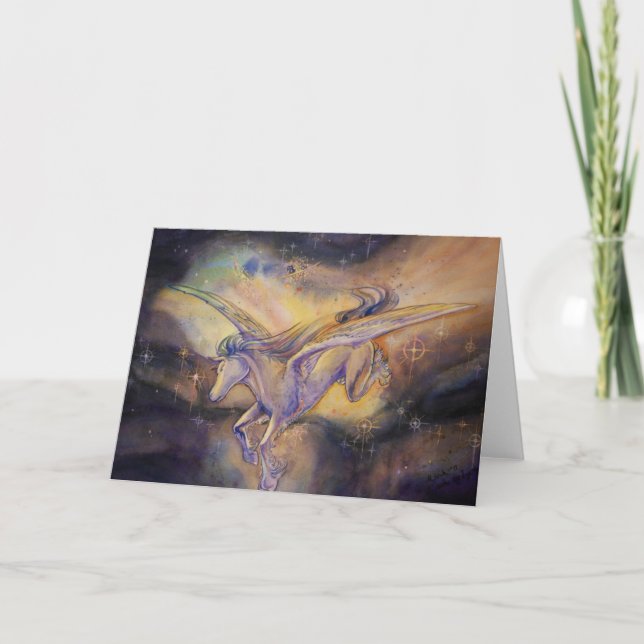 Carte Pégase avec nébuleuse (Devant)