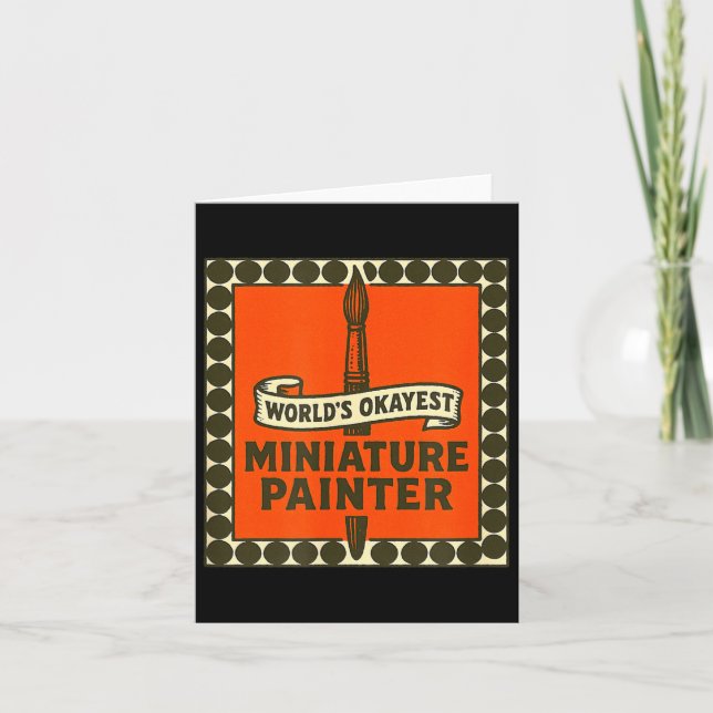 Carte Peintre de miniatures correct du monde peinture mi (Devant)