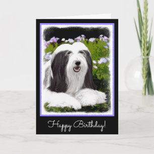 Carte Peinture à collie à poils - Joli art original de c