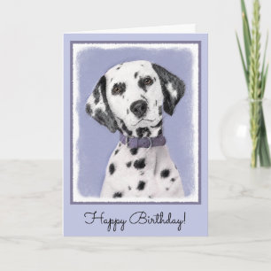 Carte Peinture Dalmatienne - Cute Original Chien Art