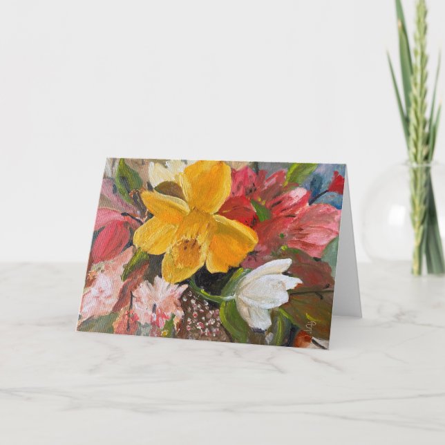Carte Peinture d'art floral de Phyllis Sharpe (Devant)