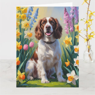 Carte Peinture de fleurs printanières de Springer Spanie