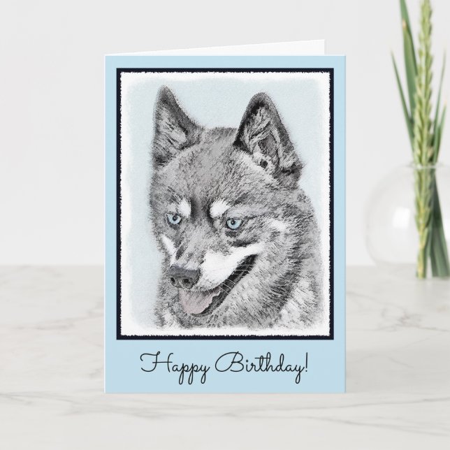 Carte Peinture de Klee Kai en Alaska (Devant)
