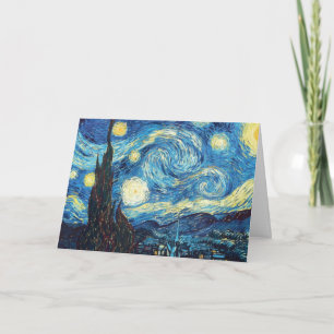 Carte Peinture de nuit étoilée de Van Gogh