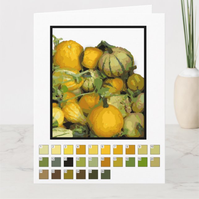 Carte - Peinture de récolte gastronomique par numé (Devant)