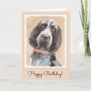 Carte Peinture de Spinone Italiano - Beau Chien original