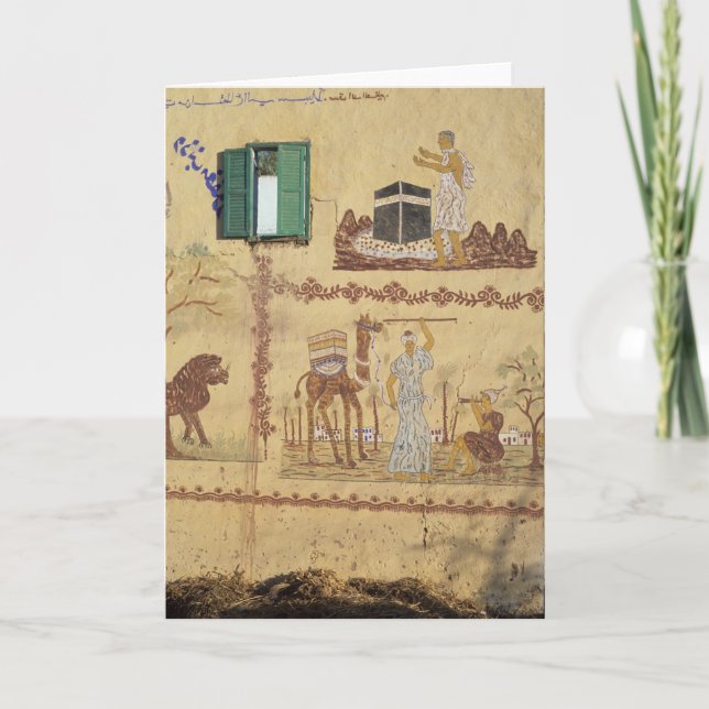 Carte Peinture du Hadj ou de l'Umra sur le mur du villag (Devant)